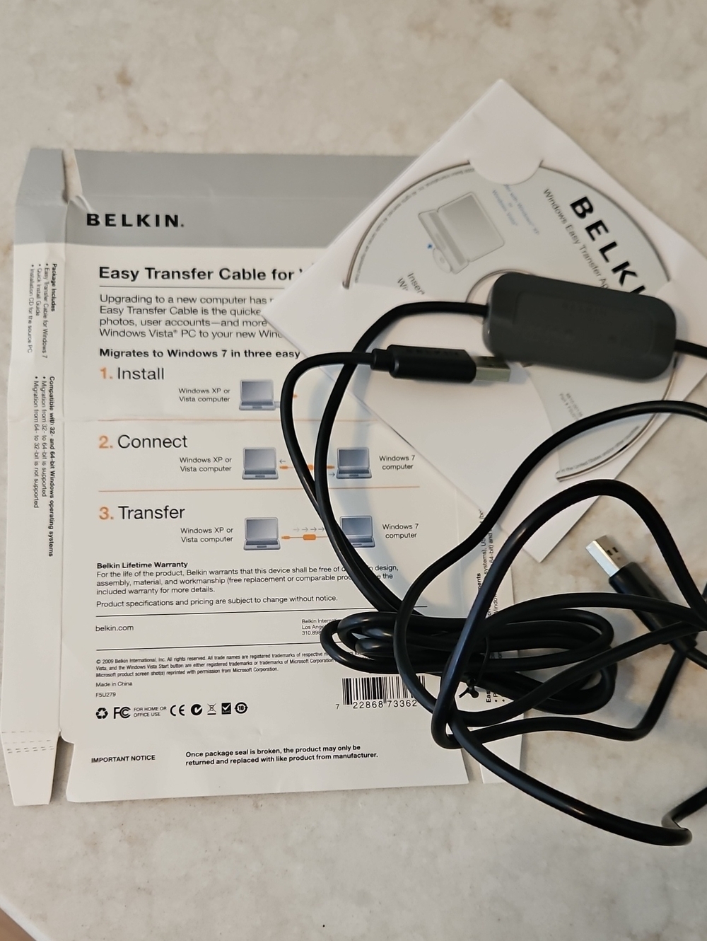 Belkin Transfer Cable for Windows 7